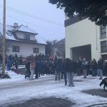 Kácení máje a rozvícení stromečku