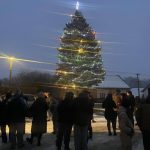 Kácení máje a rozvícení stromečku